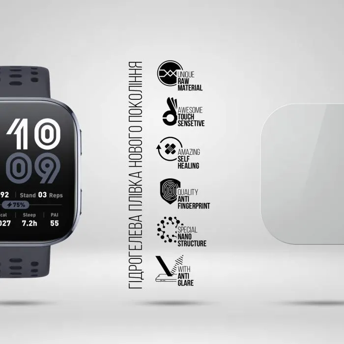 Плівка захисна Armorstandart Matte hydrogel Amazfit Bip 6 6 pcs (ARM91956) зображення 2