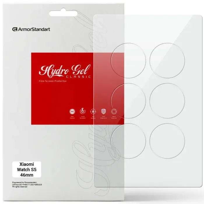 Пленка защитная Armorstandart hydrogel Xiaomi Watch S5 46mm 6 pcs (ARM92159)