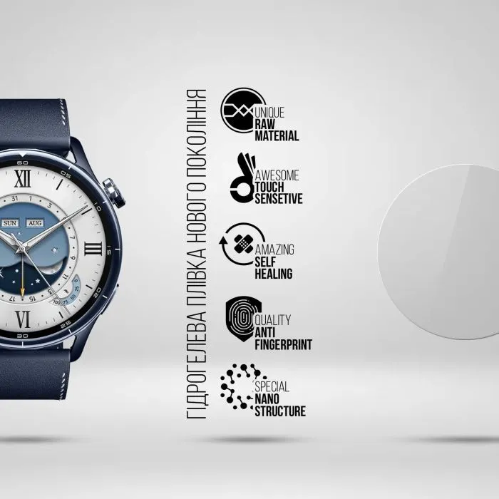 Пленка защитная Armorstandart hydrogel Xiaomi Watch S5 46mm 6 pcs (ARM92159) изображение 2