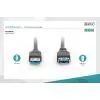 Дата кабель USB 2.0 AM/AF 1.8m black Digitus (AK-300203-018-S) изображение 3