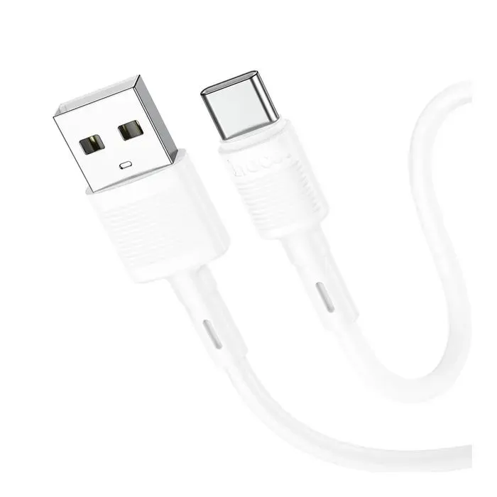 Дата кабель USB 2.0 AM to USB-C 1.0m 3A X83 white HOCO (6931474770912)