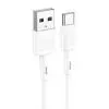Дата кабель USB 2.0 AM to USB-C 1.0m 3A X83 white HOCO (6931474770912) изображение 4