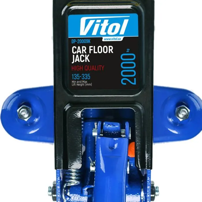 Домкрат Vitol DP-20065K, подкатный, гидравлический, 2т, min 125мм, max 300мм, чемодан (DP-20065K) изображение 3