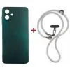 Чехол для мобильного телефона Dengos Case + Cross-body Strap Samsung Galaxy A07 Green+Grey (DG-KM-CCRB-17)