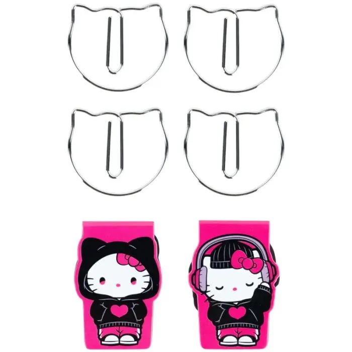 Закладки для книг Kite набор магнитных закладок с фигурными скрепками Hello Kitty (HK26-495) изображение 3