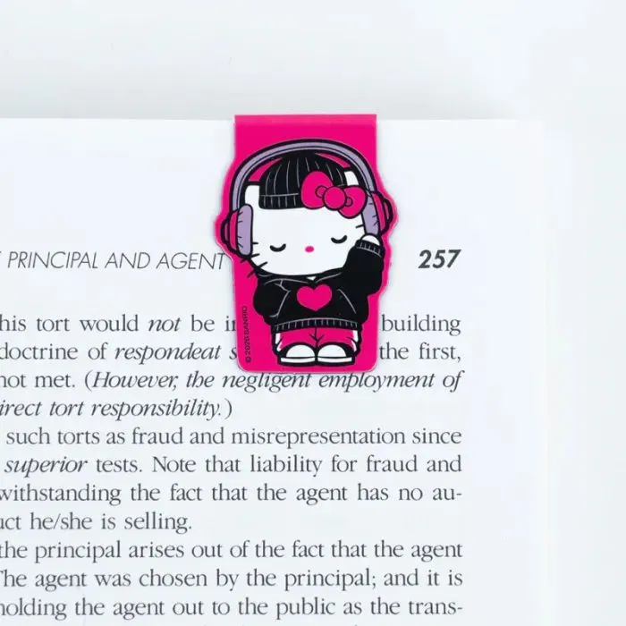 Закладки для книг Kite набор магнитных закладок с фигурными скрепками Hello Kitty (HK26-495) изображение 6