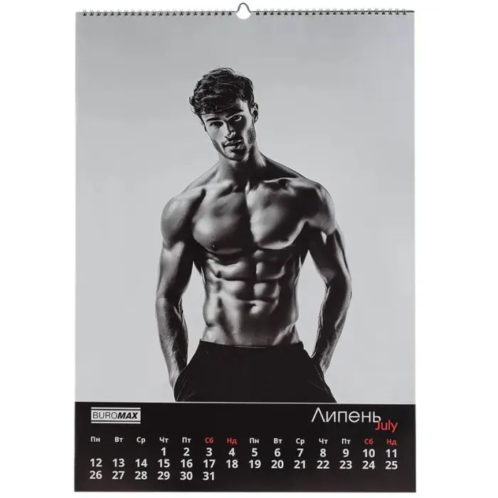 Календар Buromax настінний А2 2027 рік, 1 пружина, Men (BM.210654) зображення 8