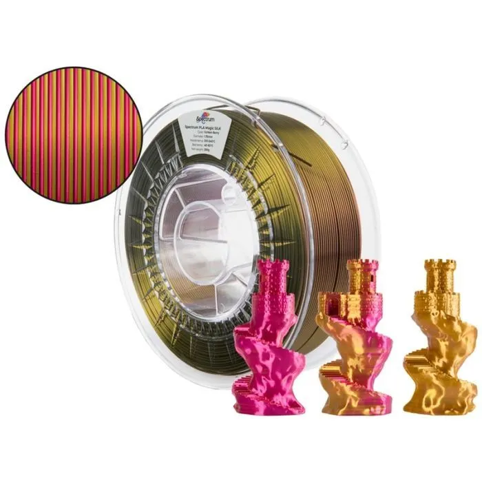 Пластик для 3D-принтера Spectrum PLA Magic SILK 1.75mm 1kg GoldenBerry (81411) зображення 3