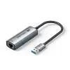 Переходник USB AM to RJ45 Ethernet 2500Mbps 0.15m aluminum gray Vention (CFSHB)