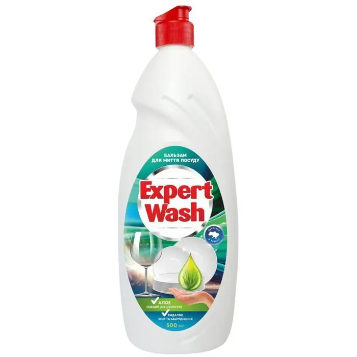 Засіб для ручного миття посуду Expert Wash Алое 500 мл (4820197122196)