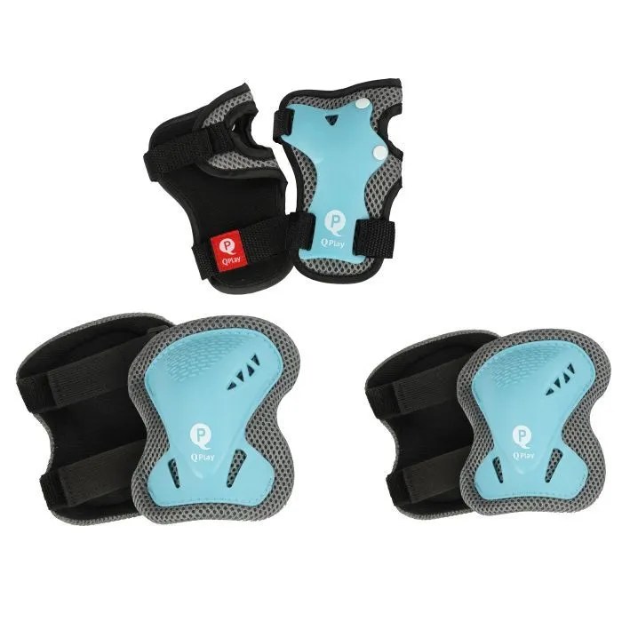 Комплект защиты QPlay для дітей, розмір S (до 25 кг), блакитний (SP-01SafetyPadsSBlue)