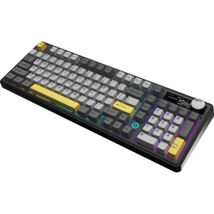 Клавіатура Ajazz AK980 V2 Wireless/Bluetooth/USB UA Flying Fish Black (AK980-V2-FF-BWC) зображення 2