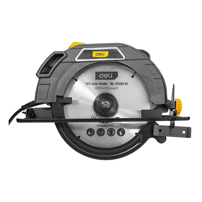 Циркулярна пила Deli 2,2kW, 9-1/4", 40T (DL-YJ235-E1) зображення 2