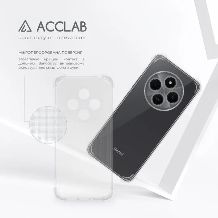 Чохол до мобільного телефона ACCLAB ShockProof Xiaomi Redmi 14C Transparent (1283126606632) зображення 5