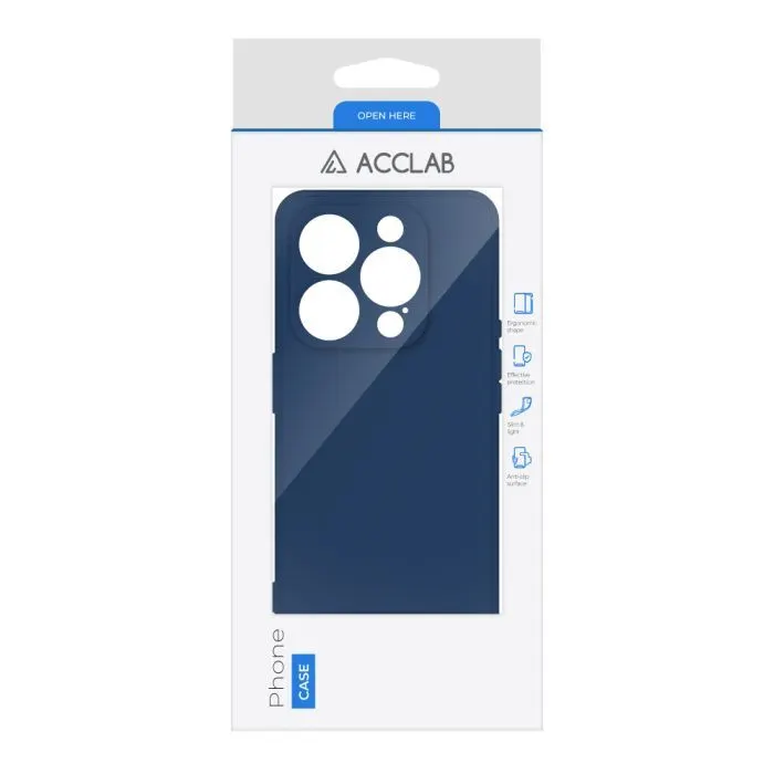 Чохол до мобільного телефона ACCLAB SoftShell Apple iPhone 16 Pro Blue (1283126611537) зображення 2