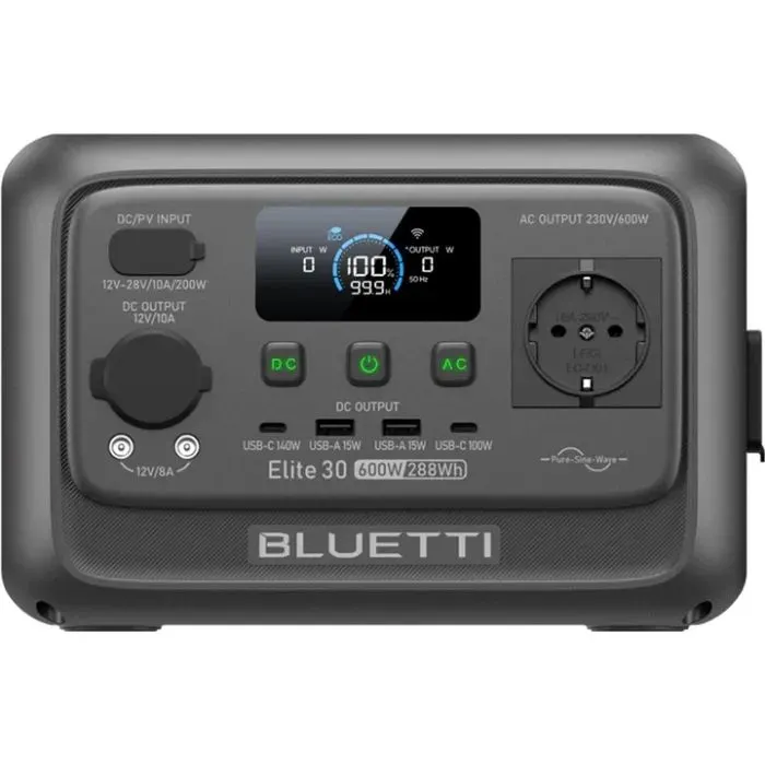 Зарядна станція BLUETTI Elite 30 V2, 600W, 288Wh Green (EL30V2 green)