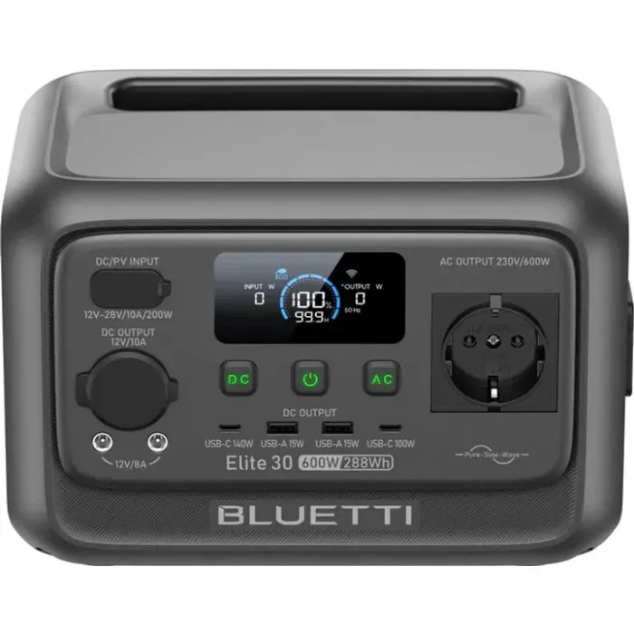 Зарядна станція BLUETTI Elite 30 V2, 600W, 288Wh Green (EL30V2 green) зображення 3