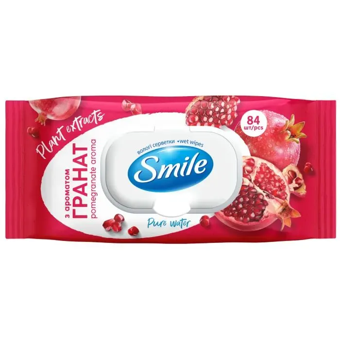 Вологі серветки Smile Daily Гранат 84 шт. (4823071673197)