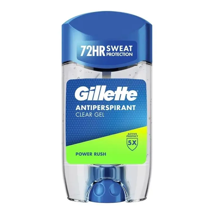 Антиперспірант Gillette Power Rush Прозорий гелевий 70 мл (8006530030342)