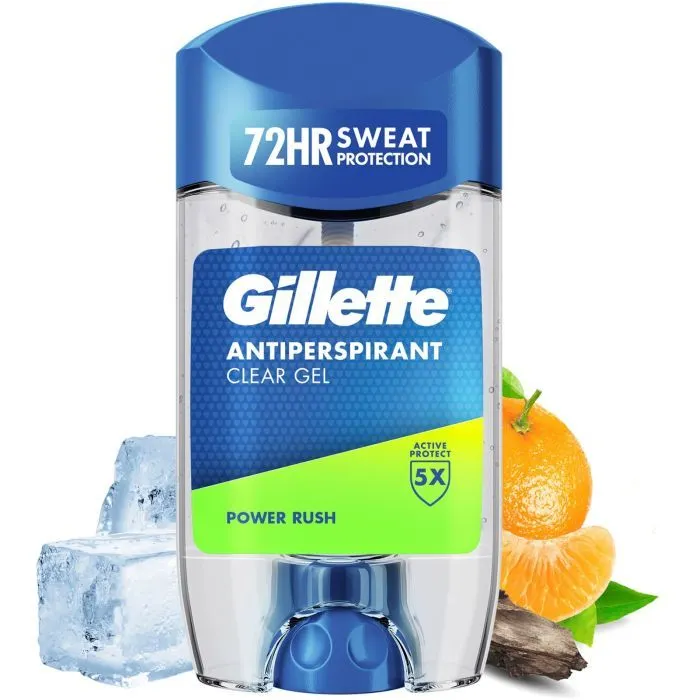 Антиперспірант Gillette Power Rush Прозорий гелевий 70 мл (8006530030342) зображення 2
