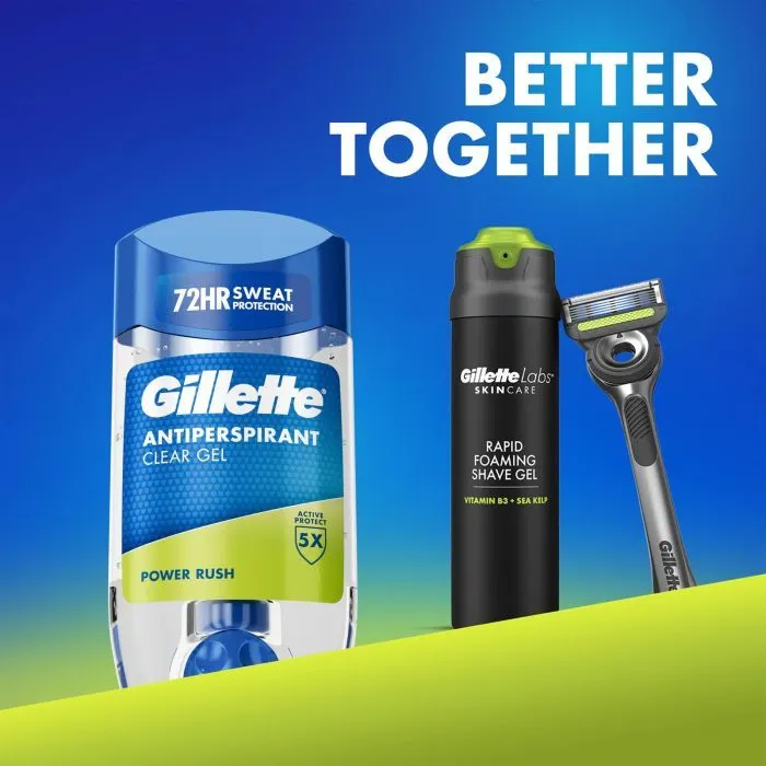 Антиперспірант Gillette Power Rush Прозорий гелевий 70 мл (8006530030342) зображення 3