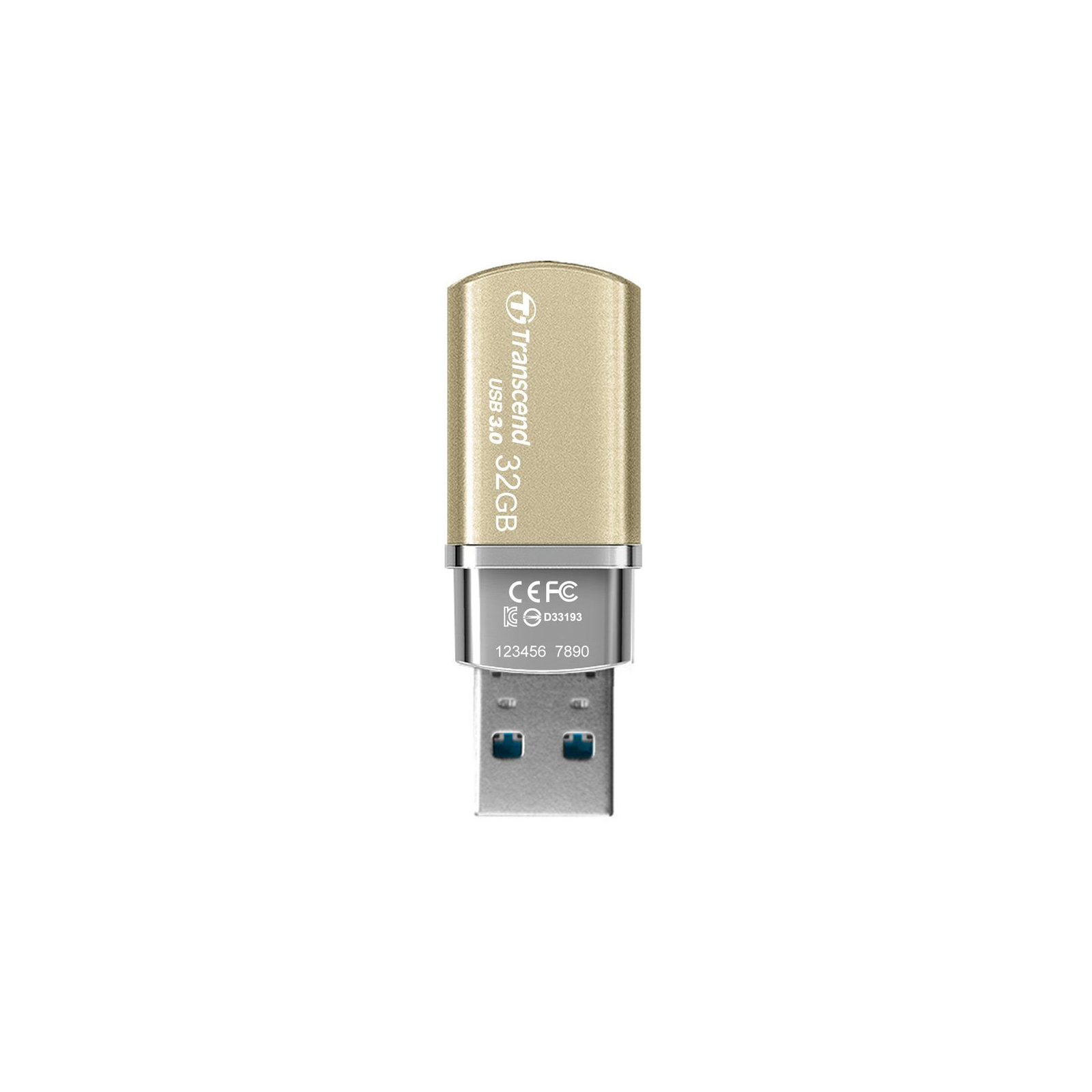 USB флеш накопичувач Transcend JetFlash 820, Gold Plating, USB 3.0 (TS32GJF820G) зображення 2