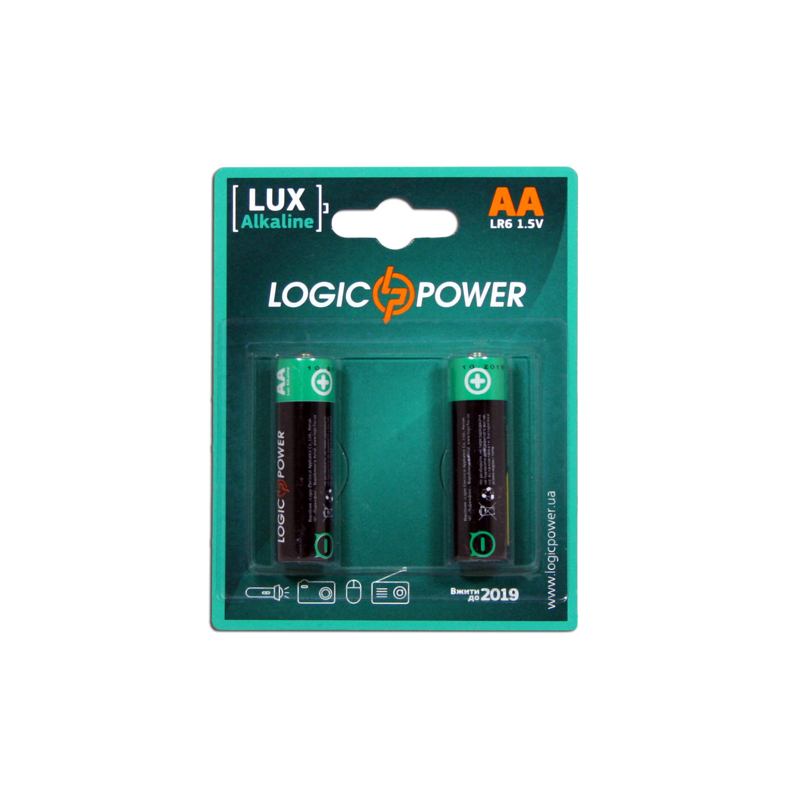 Батарейка LogicPower AA LR6 * 2 (3162) зображення 2