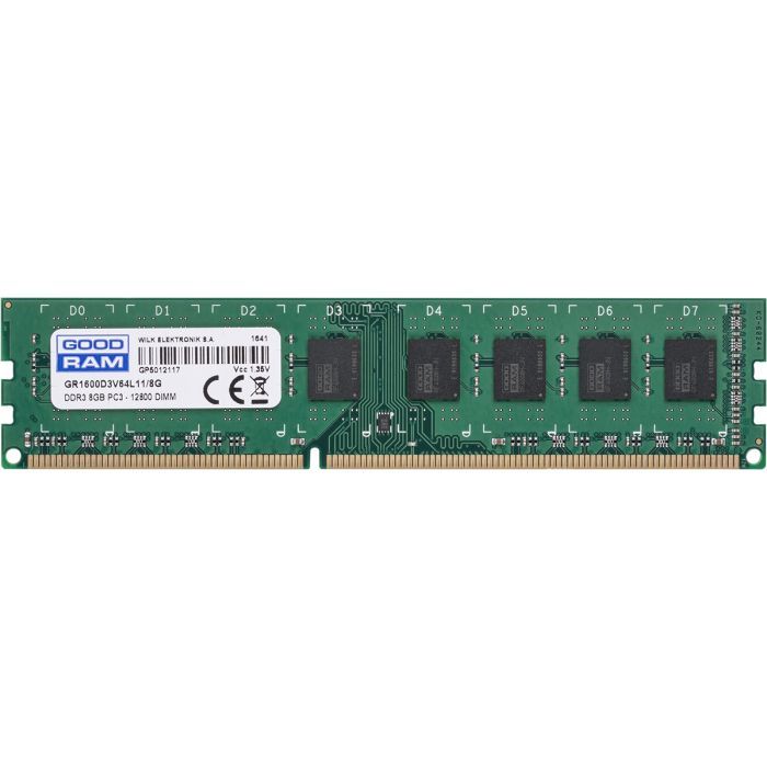 Модуль памяти для компьютера DDR3L 8GB 1600 MHz Goodram (GR1600D3V64L11/8G) изображение 2