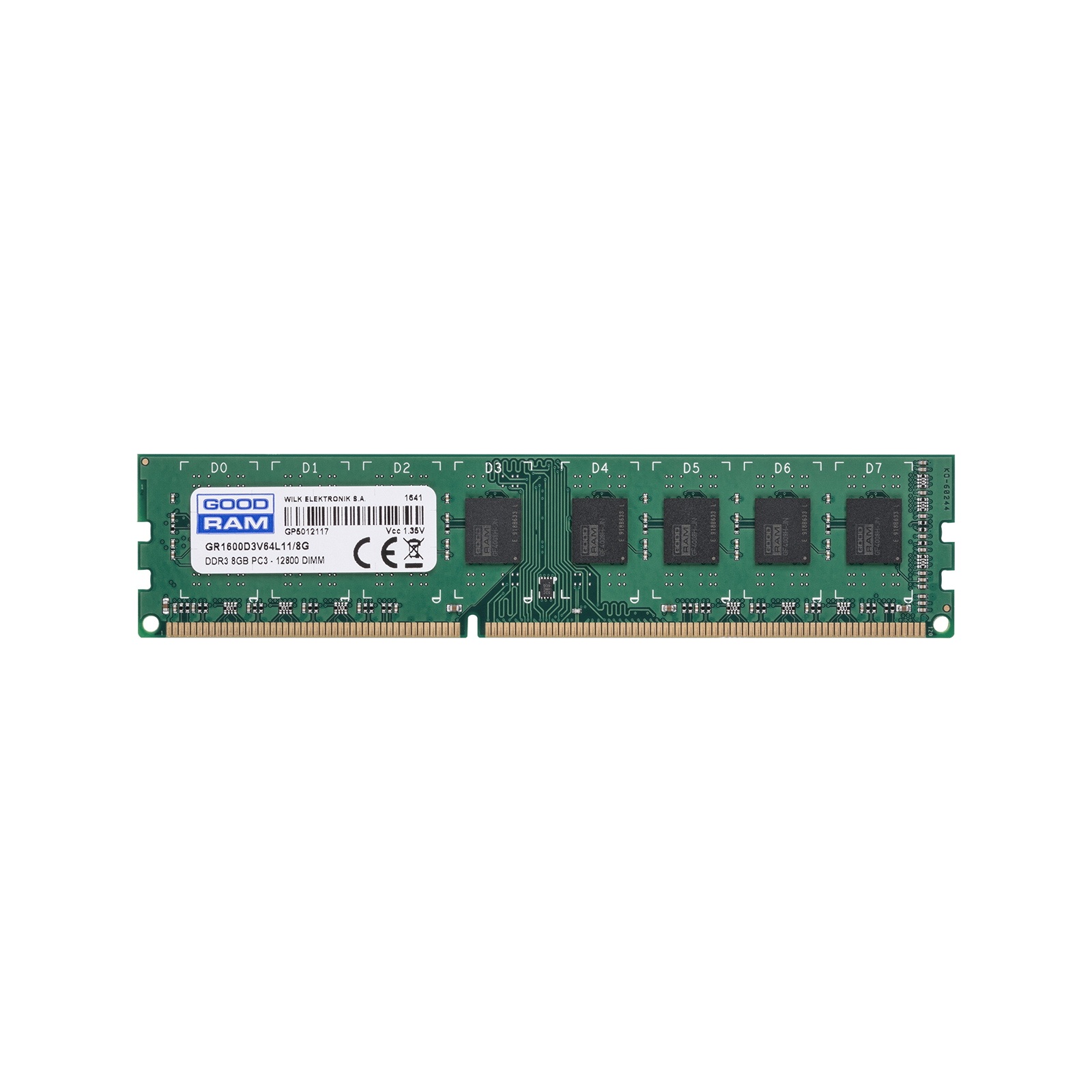 Модуль памяти для компьютера DDR3L 8GB 1600 MHz Goodram (GR1600D3V64L11/8G) изображение 2