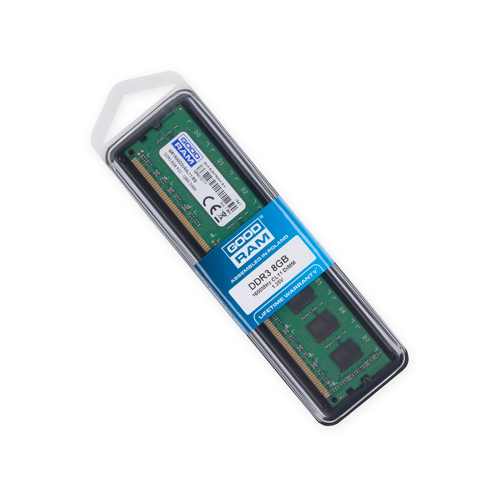 Модуль пам'яті для комп'ютера DDR3L 8GB 1600 MHz Goodram (GR1600D3V64L11/8G) зображення 4