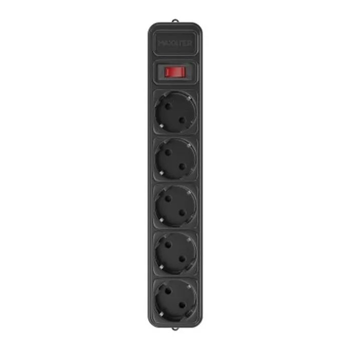 Мережевий фільтр живлення Maxxter SPM5-G-10B чорний, 3 м кабель, 5 розеток (SPM5-G-10B) зображення 3