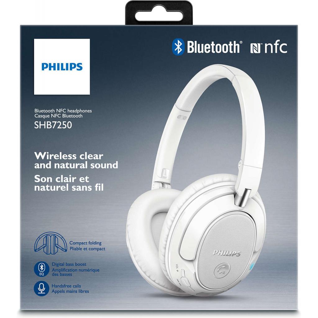 Навушники Philips SHB7250 White Wireless (SHB7250WT/00) зображення 5