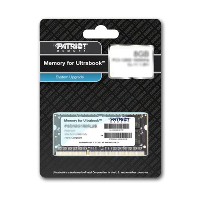 Модуль памяти для ноутбука SoDIMM DDR3L 8GB 1600 MHz Patriot (PSD38G1600L2S) изображение 3