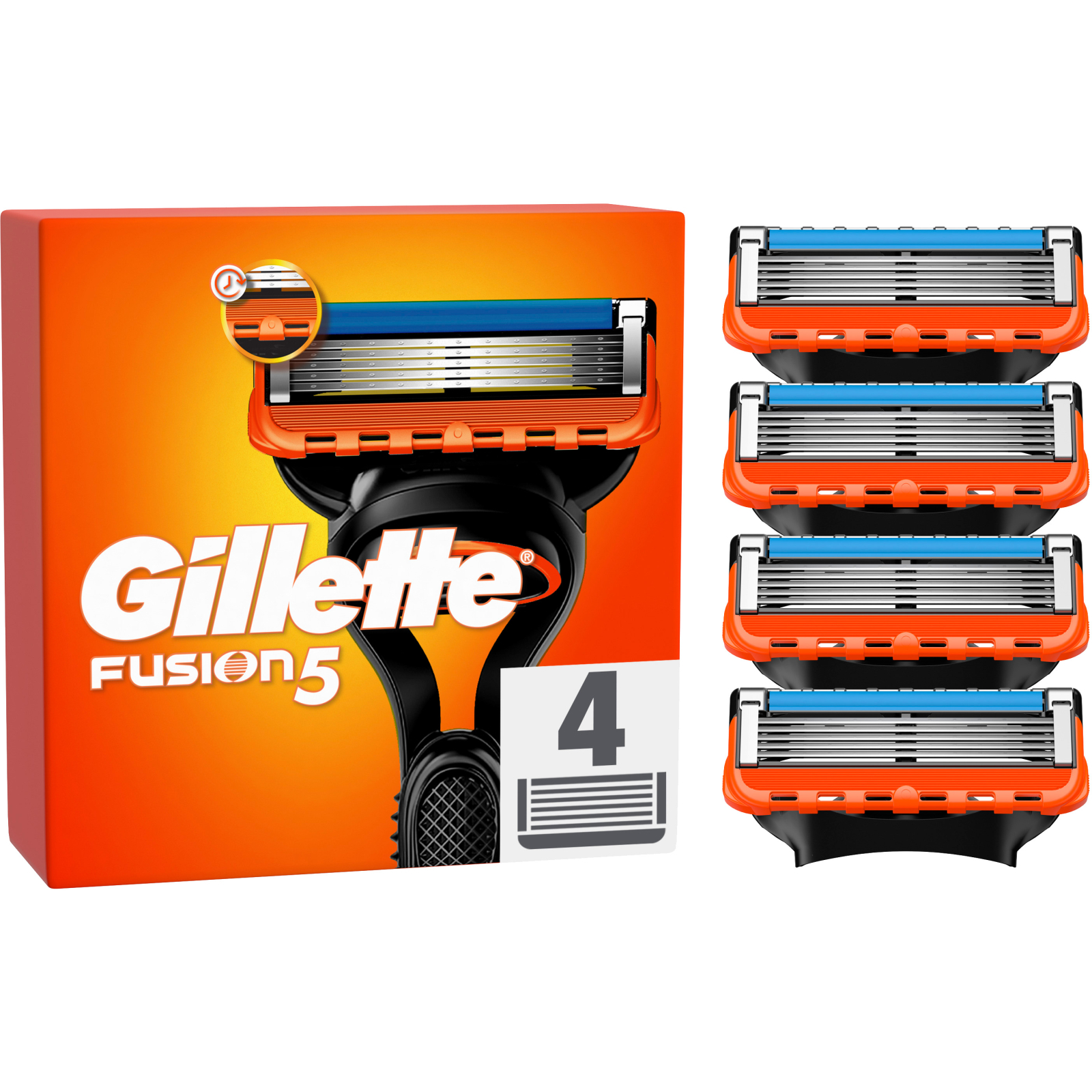 Змінні касети Gillette Fusion, 6шт (7702018918102)