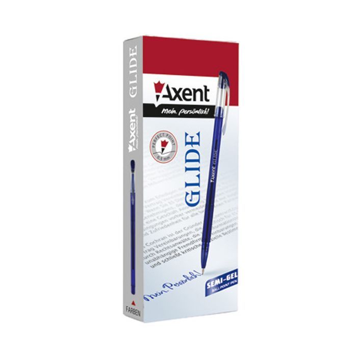 Ручка масляная Axent Glide, black (AB1052-01-А) изображение 2