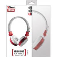 Наушники Trust Urban Revolt Fyber Headphone Grey-Red (20073) изображение 6