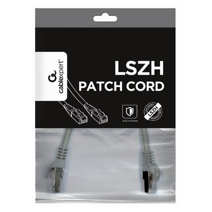 Патч-корд 1.5м S/FTP Cat 6A CU LSZH grey Cablexpert (PP6A-LSZHCU-1.5M) зображення 4