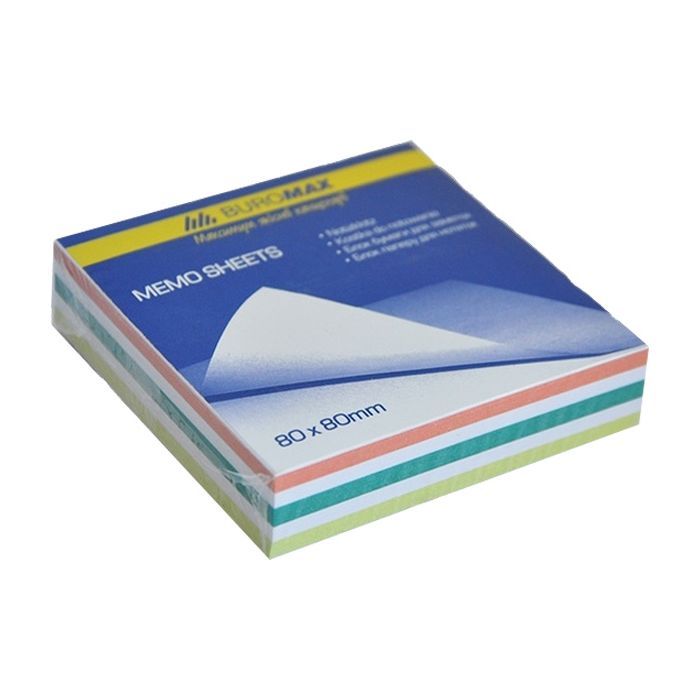 Бумага для заметок Buromax Zebra JOBMAX 80х80х20мм, unglued (BM.2255)