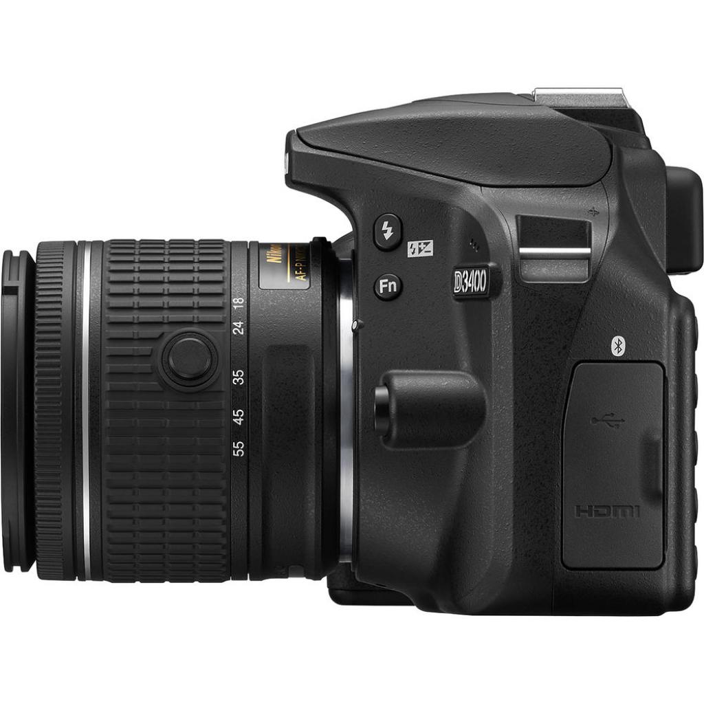 Цифровий фотоапарат Nikon D3400 AF-P 18-55 Non-VR KIT (VBA490K002) зображення 6