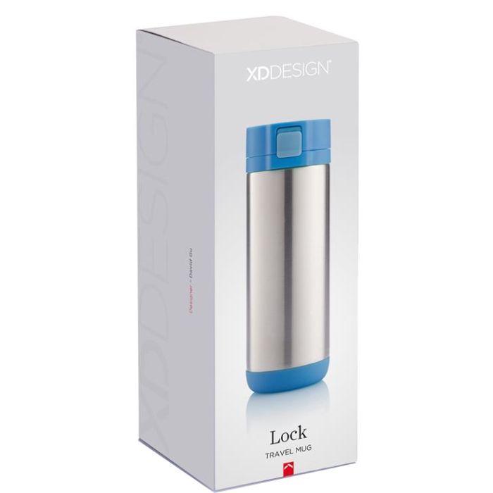 Термокружка XD Modo Lock 250ml синий (P432.665) изображение 6