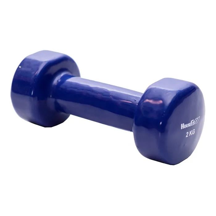 Гантель HouseFit з вініловим покриттям 2 кг (D086/DD6948-2)