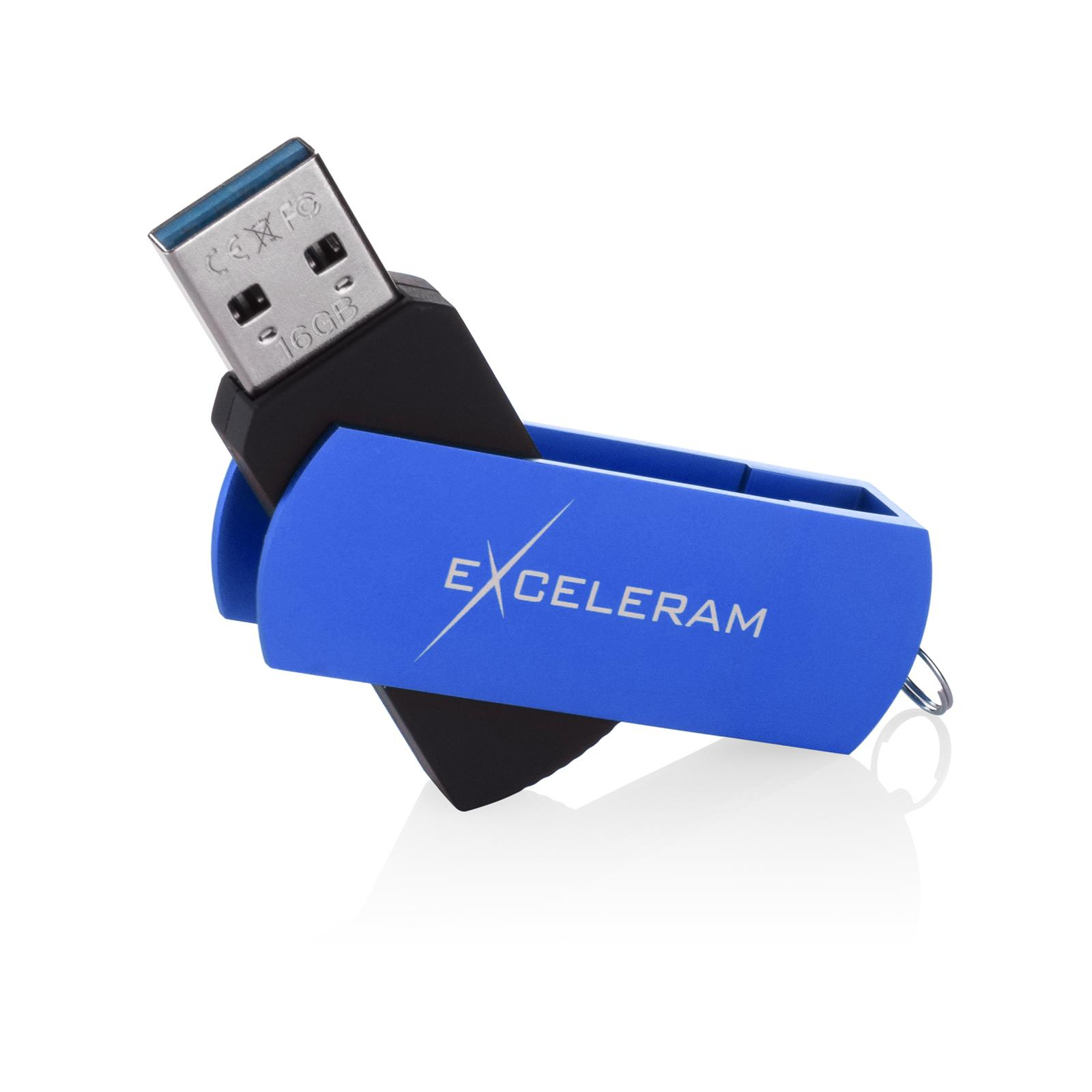 USB флеш накопичувач eXceleram 16GB P2 Series Blue/Black USB 3.1 Gen 1 (EXP2U3BLB16) зображення 3