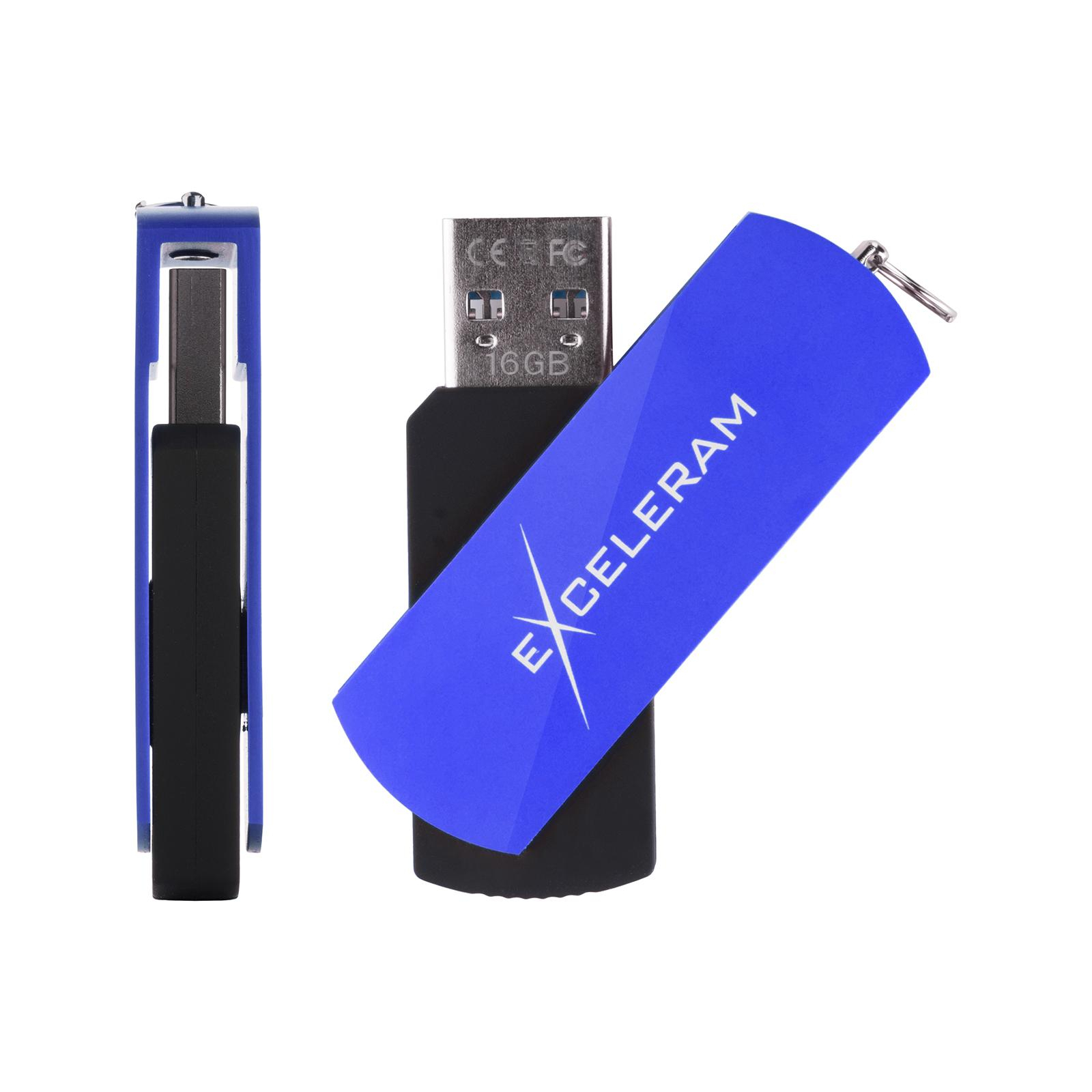 USB флеш накопитель eXceleram 16GB P2 Series Blue/Black USB 3.1 Gen 1 (EXP2U3BLB16) изображение 4