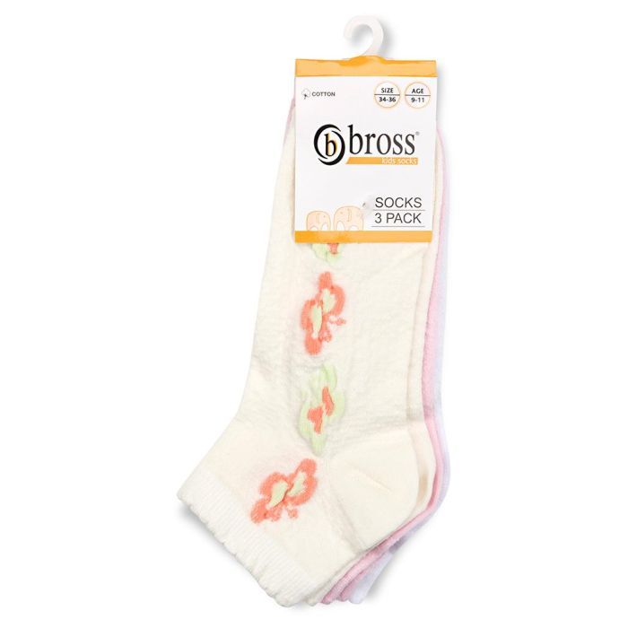 Носки детские Bross с бабочками (14457-5-7G-mix) изображение 2