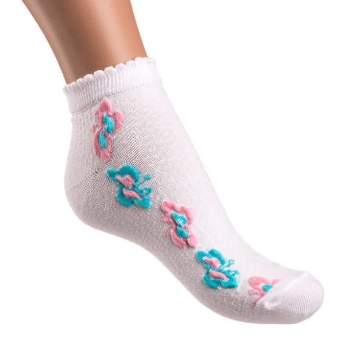 Носки детские Bross с бабочками (14457-5-7G-mix) изображение 3