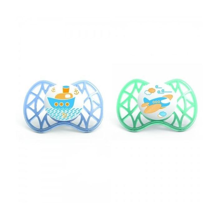 Пустушка Nuvita Air 6м+ 2шт. для мальчика (NV7080Blue)
