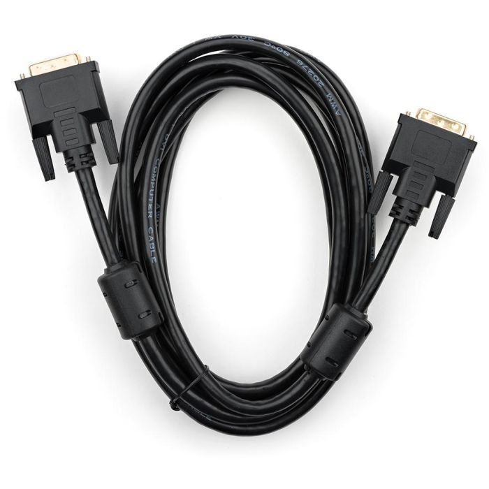 Кабель мультимедийный DVI 24+1 3.0 m Vinga (VCPDCDVIMM3BK) изображение 2