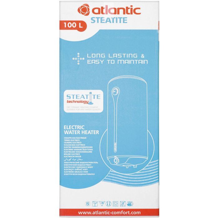 Бойлер Atlantic Ego Steatite 100 VM 100 D400-1-BC 1200W изображение 10
