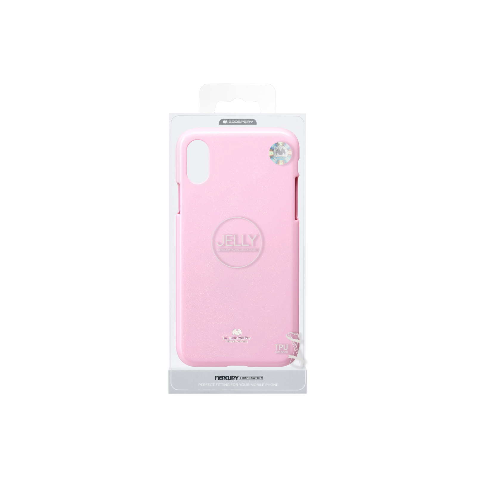 Чохол до мобільного телефона Goospery Apple iPhone X / XS Pearl Jelly Pink (8806164392966) зображення 3