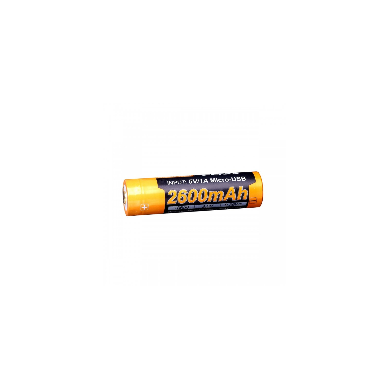 Акумулятор Fenix 18650  2600 mAh micro usb зарядка (ARB-L18-2600U) зображення 2